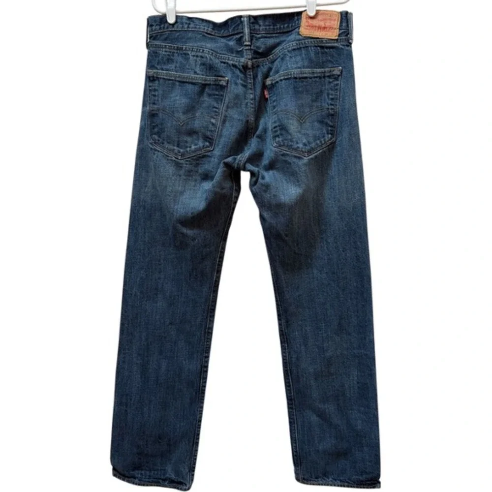 Levi Strauss 501‎ Mens Jeans W36 L34 Button Fly Blue Denim Cotton